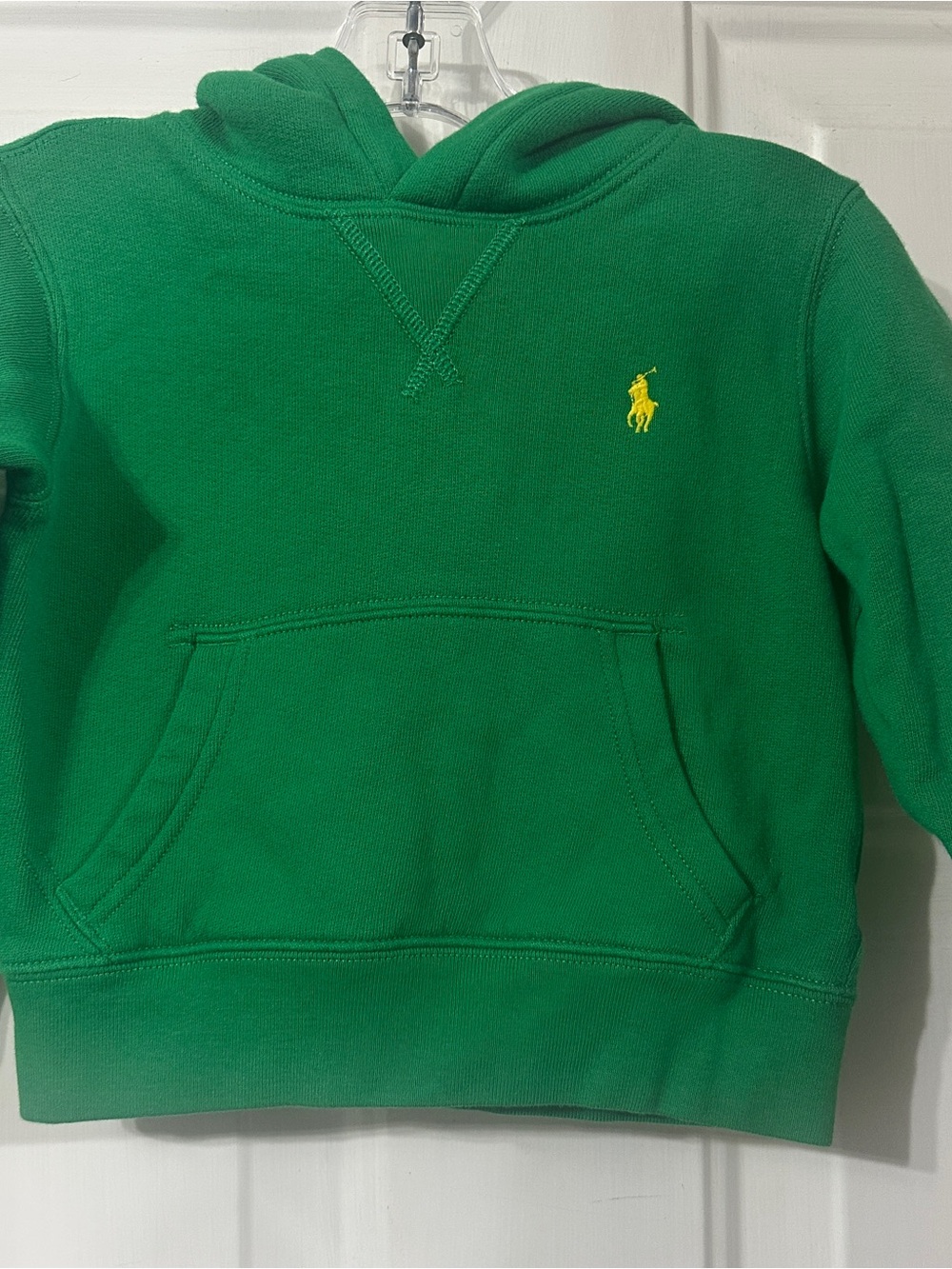 Polo by Ralph Lauren Green Kids Hooded Sweatshirt with Yellow Pony